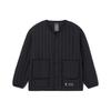 Li Ning X Jackie Chan Collaboration Kung Fu Series Striped Seam Solid Color V-Neck Cotton Jacket Men Jacket Black AJMR065-1