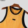 INCERUN Men Round Neck Sleeveless Casual Sport Loose Tank Tops Undershirts