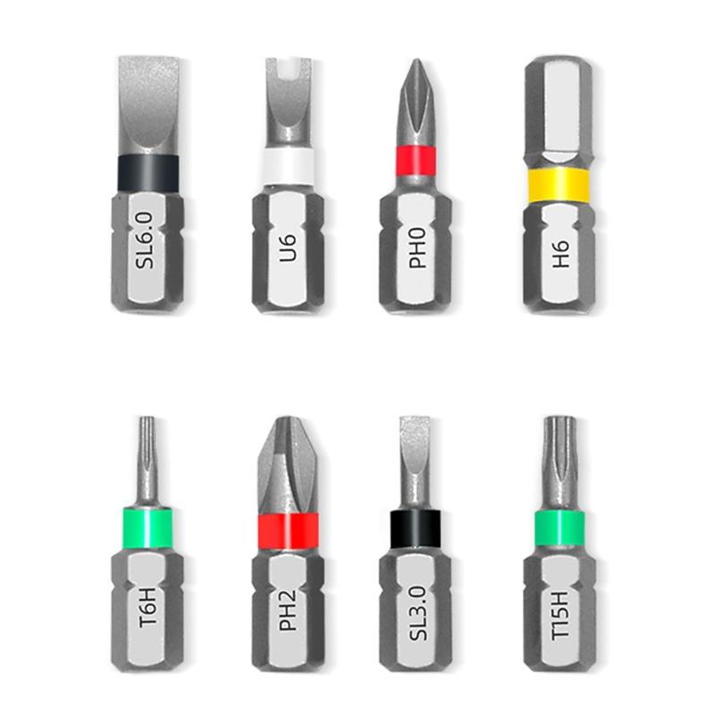 Multiple Functional Screwdriver Kit 8 Magnetic Tip Sturdy Steel Construction Compact Carrying Case
