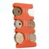 Colourful Transparent Coin Clip Organizer Small Wallet Loss Prevention Clip Japanese Currency Sorting Travel Portable Card Case