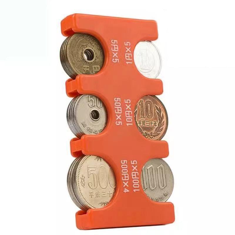 Colourful Transparent Coin Clip Organizer Small Wallet Loss Prevention Clip Japanese Currency Sorting Travel Portable Card Case