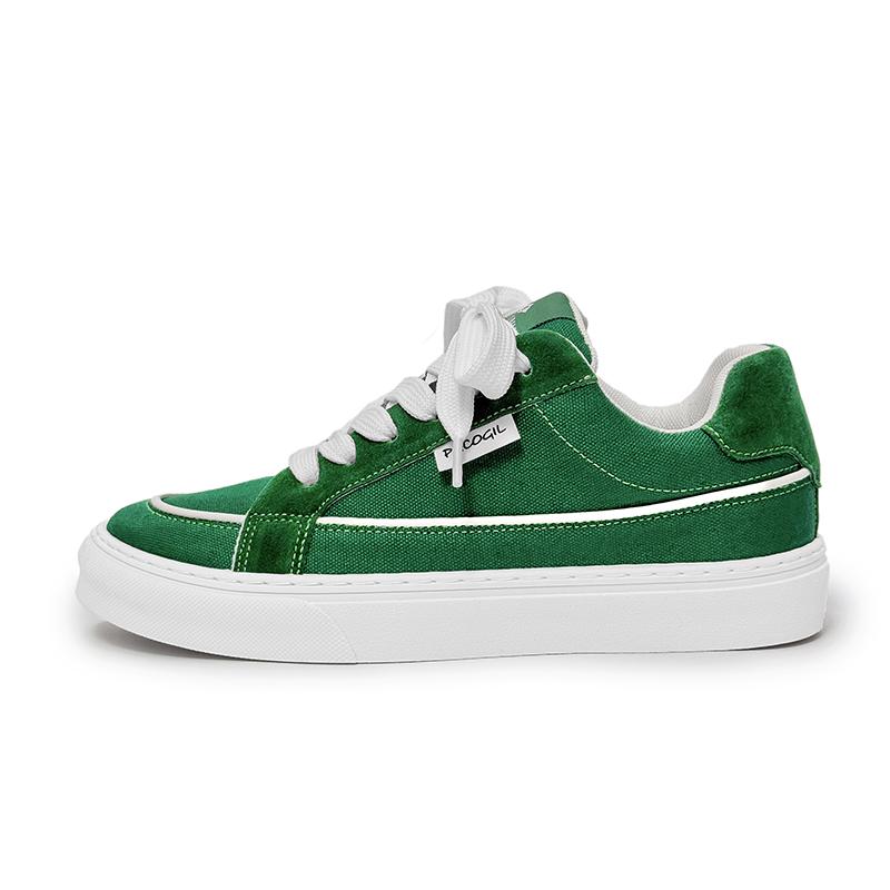 Summer Ins Board Shoes Flat Canvas Shoes Men's Summer Versatile Casual White Korean Version Student Comfortable Lace Up Shoes