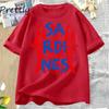 Sardines Graphic Tee Trendy Fish T-shirt Casual Short Sleeve Cotton T Shirt Streetwear Round Neck Tshirt Streetwear Cool Tees