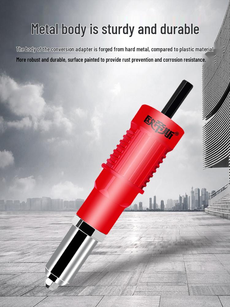 Automatic Electric Pop Rivet Gun Converter with Mandrel