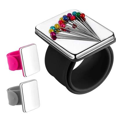 Magnetisk handledsnålskudde Magnetisk nålkudde för sömnad Magnetisk nålhållare för sömnad Magnetisk silikonhandled