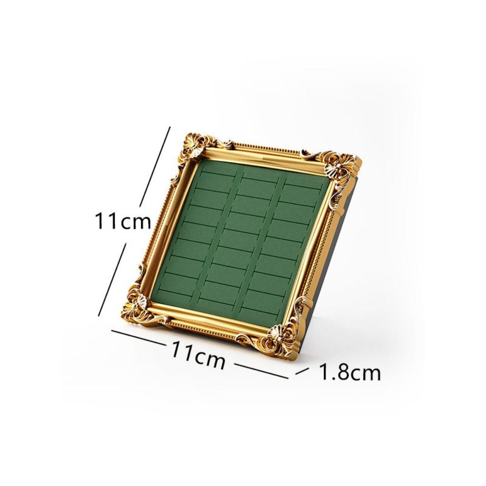 Photo Frame Jewelry Display Tray Wooden Ring Holder Fashion Earring Tray  Shop Window Decoration
