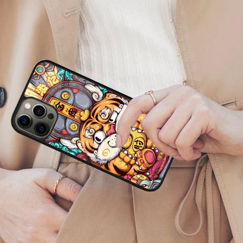 Creative lucky money cat Magnetic Phone Case For APPLE iPhone 17 Air 16 14 13 12 Pro Max 15 Plus Wireless Charge MagSafe Cover