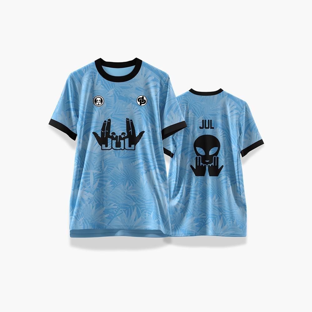 New JUL Football Jersey Men s And Women s Short-Sleeve Sport Crew Neck T-Shirt DP Print Customizable Breathable Soccer Uniform S