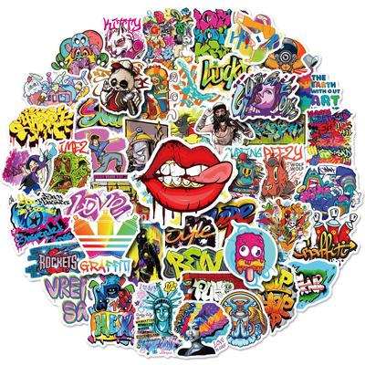 50 Street Graffiti Stickers Cartoon Stickers Helmet Student Pencil Case Graffiti Stickers