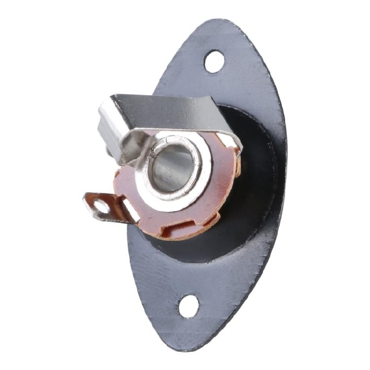 Electric Guitar Jack Output Jackplate Indented Curved Output Socket With Screws