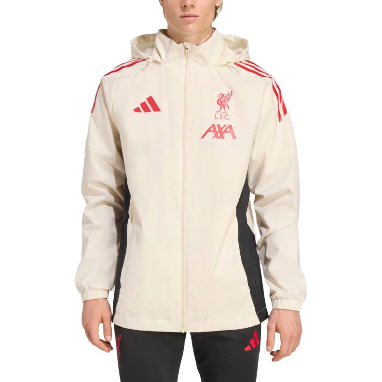 Adidas Striped Hooded Zip-Up Long Sleeve Jacket Men Jacket JV6554