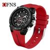 Oufanni Men's Quartz Watch - Fashionable, Waterproof, Luminous, Trendy Sports Design with Calendar & Small Seconds Hand