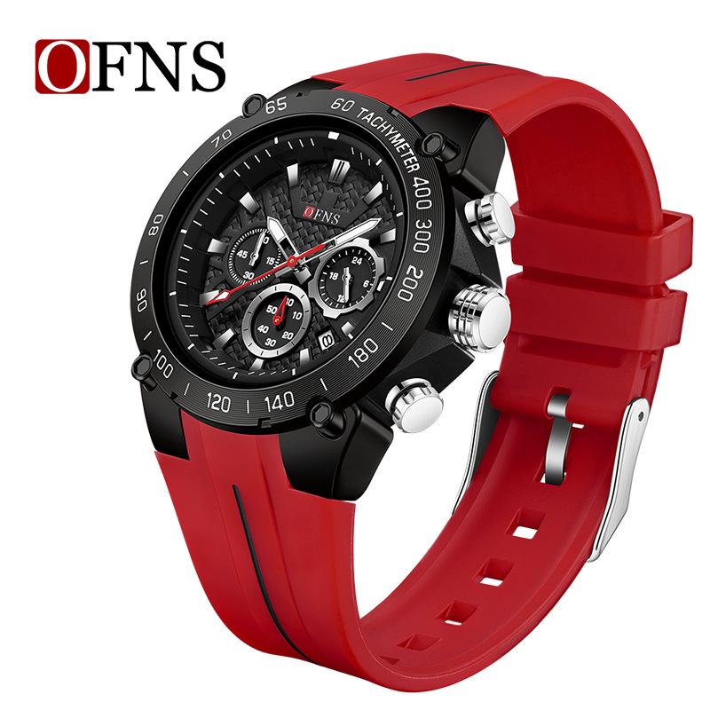 Oufanni Men s Quartz Watch - Fashionable, Waterproof, Luminous, Trendy Sports Design with Calendar & Small Seconds Hand