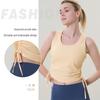 Women's Summer Quick-Dry Nude Drawstring Yoga Top - Sporty & Sexy