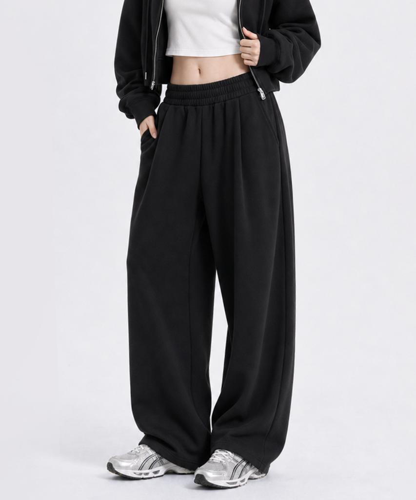 Forder Fit Pintuck Wide Sweatpants _2 Colors