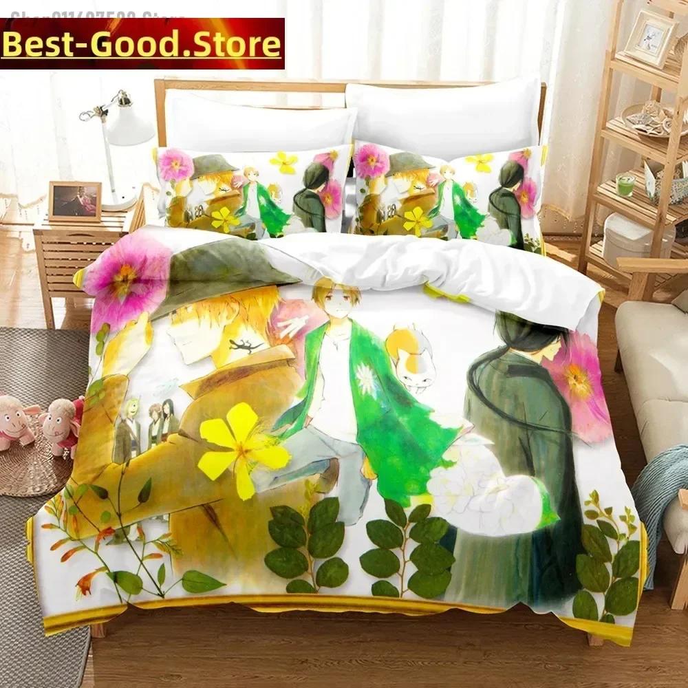 Comforter 3D Takashi Natsume Bedding Set Natsume'S Book Of Friends Printed With Soft Single Double Queen Super King