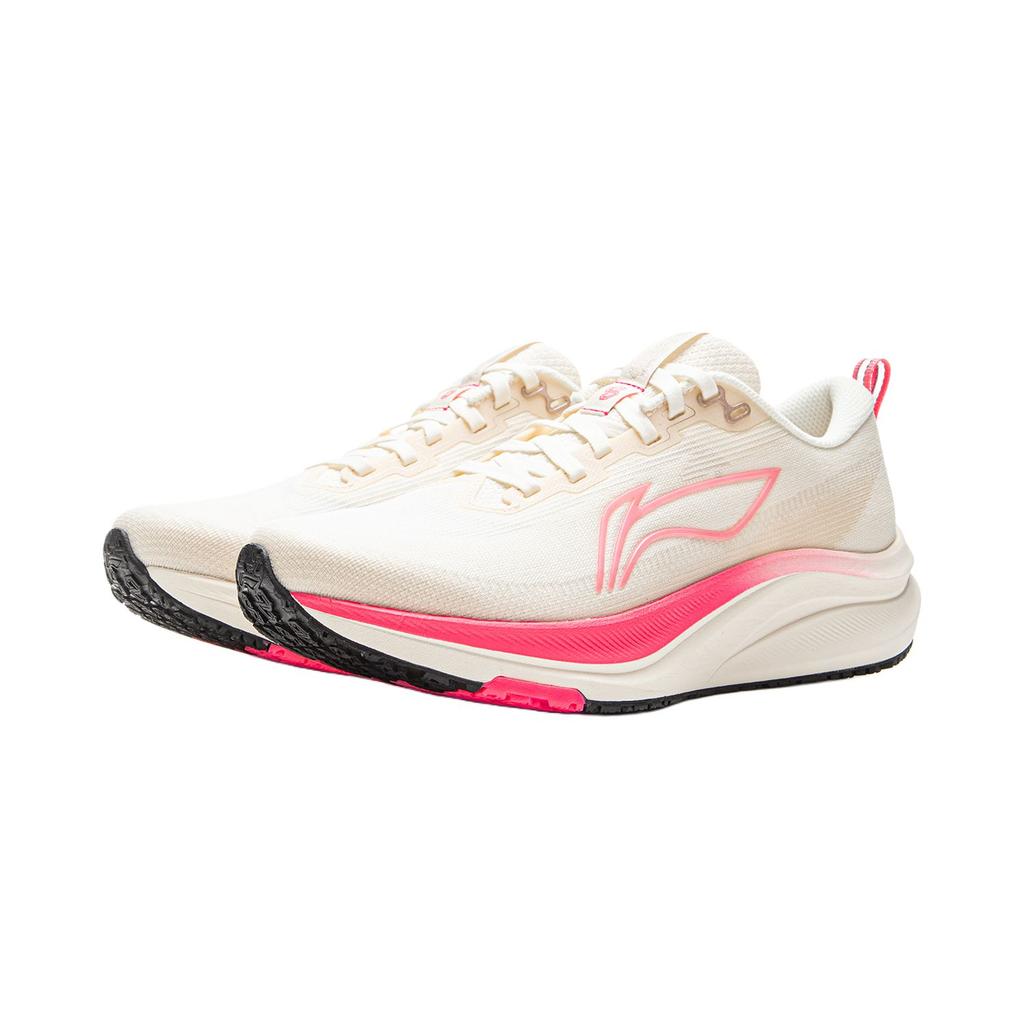 Li Ning Red Rabbit 8 Test Assessment Marathon Training Professional Running Shoes Women Sneakers Off-White Pink ARPV004-20
