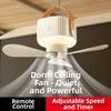 LED Lighting Ceiling Fan Light Remote Control Electric Fan Night Lamp Hanging Fan Light  Dorms