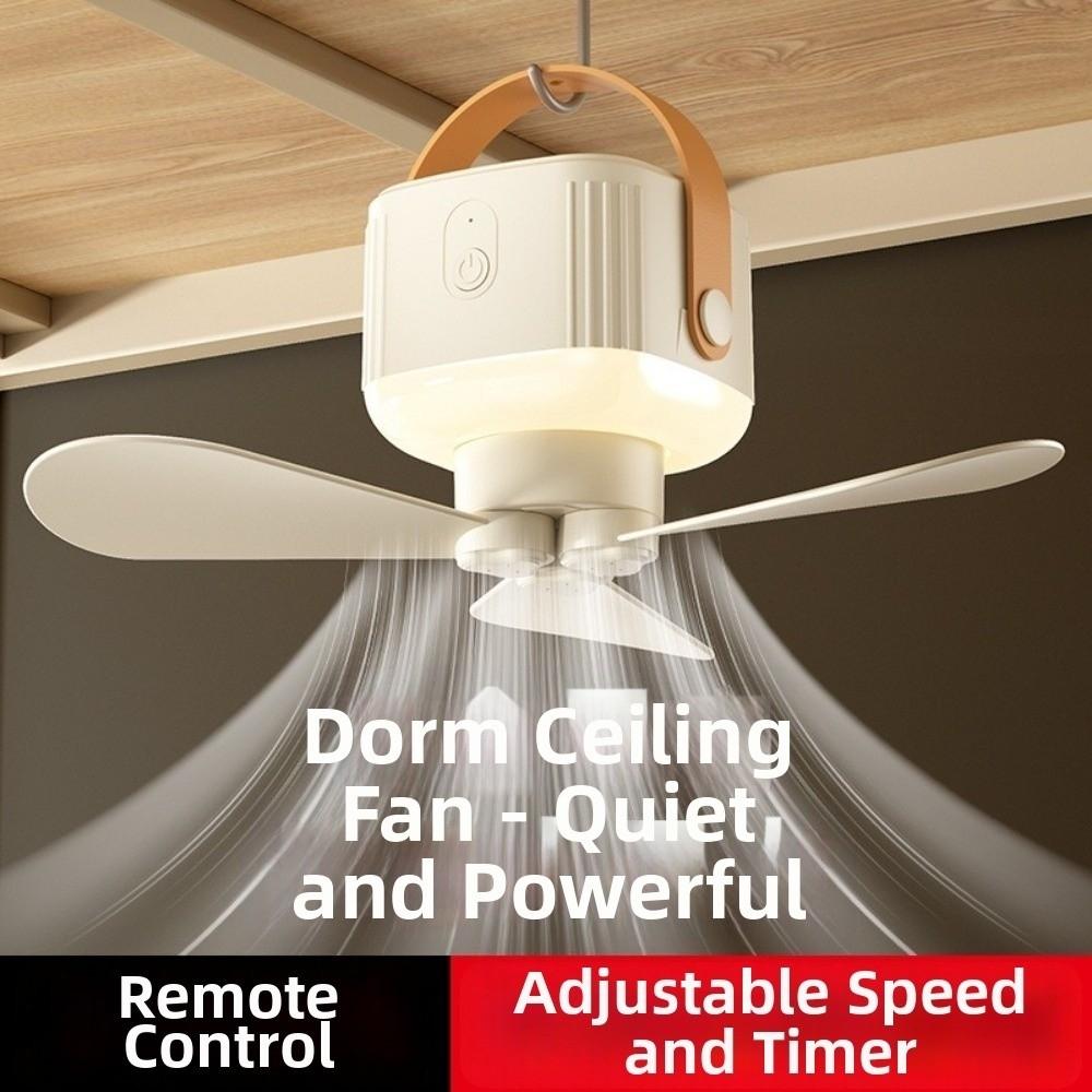 LED Lighting Ceiling Fan Light Remote Control Electric Fan Night Lamp Hanging Fan Light  Dorms
