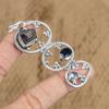 Natural African Amethyst Tanzanite Quartz Artisan Pendant 925 Sterling Silver