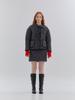 Anoetic Wave Line Quilting Skirt_Black