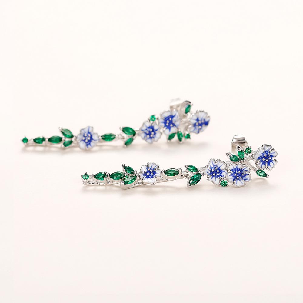 Lindon Fashion Copper Alloy Zircon Jewellery Drop Earrings For Women Wedding Party Gifts