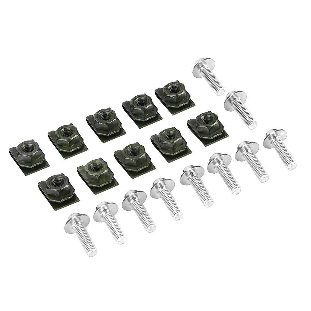 10 Pieces Clip Nut Motorcycle Modification Screw Motorcycle Repair Bolt