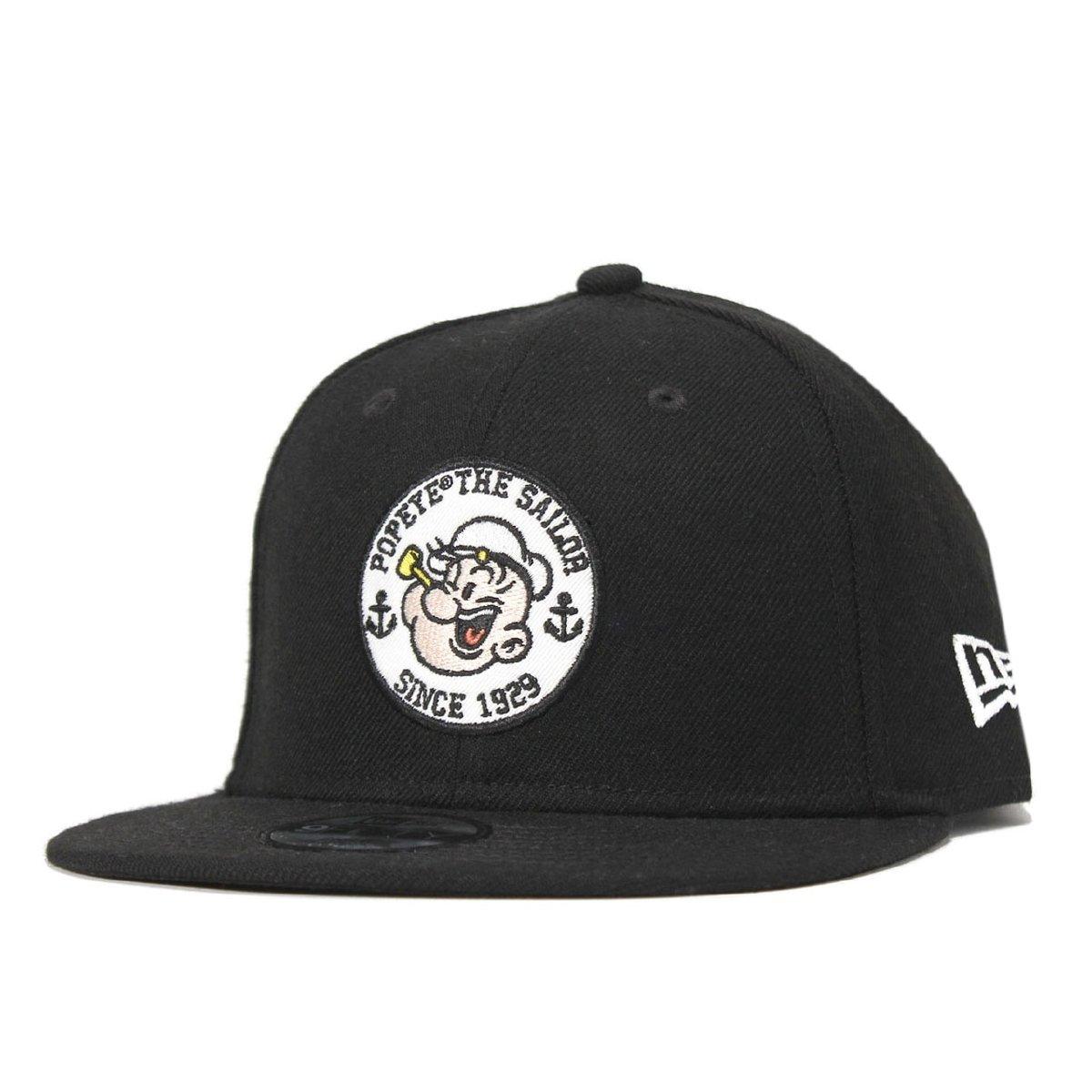 

New Era Popeye 950 Snapback Cap with Character 11557901 Kids Patch, Black,