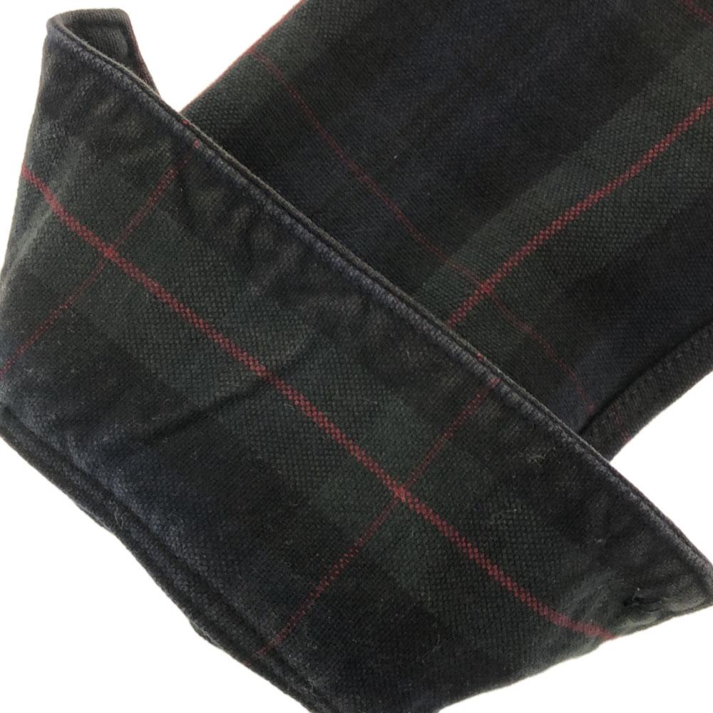 KAPITAL Check Long Sleeve Shirt Dress S Green System Fly Button Women Used