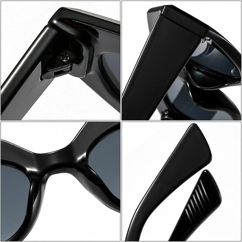 SHAUNA Retro Kleine Ovale Sonnenbrille Frauen Ins Beliebte Cat Eye Trendy Männer Sonnenbrille UV400