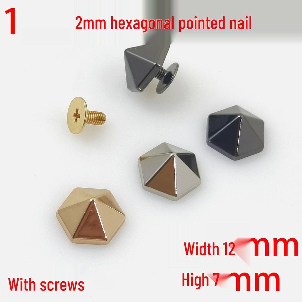 12MM Hexagonal Decorative Screw-in Nails (Box of DIY Hardware Accessories)