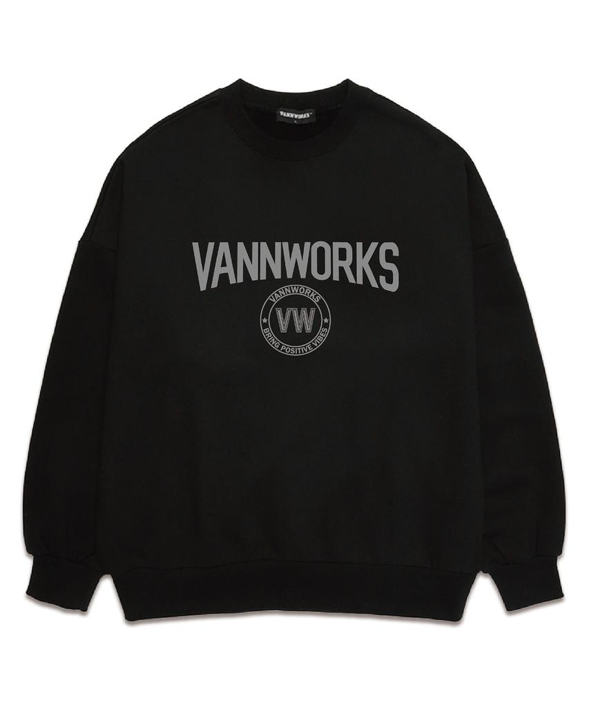 VANNWORKS Wizard Oversized Sweatshirt (Vls0044) Black/Gray