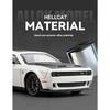 1/24 Dodge Challenger Hellcat Redeye Alloy Diecast Car Model High Simulation Ornament Toy Sound & Light Pull Back Holiday Gifts