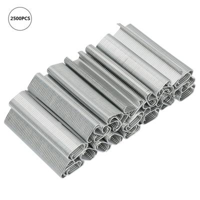 2500 pièces Type C 8mm Clôture Animale Anneau Cage à Porcs Coussin de Canapé Cage Ensemble Clou M