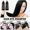 500ml Natural Herbal Instant Black Hair Dye Shampoo For White Hair Coloring