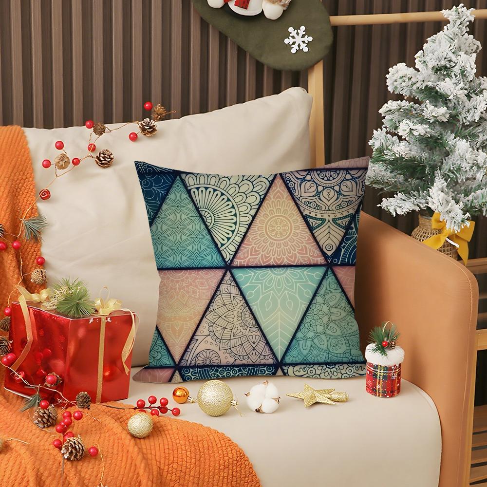 

Retro Geometric Bohemian Pattern Pillow Case Printing Pillowcase Living Room Sofa Cushion Cover Bedroom Room Decor 30X30cm