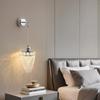 Elegant French Crystal Glass Pendant Lamp - Luxurious Bedside or Entrance Decoration