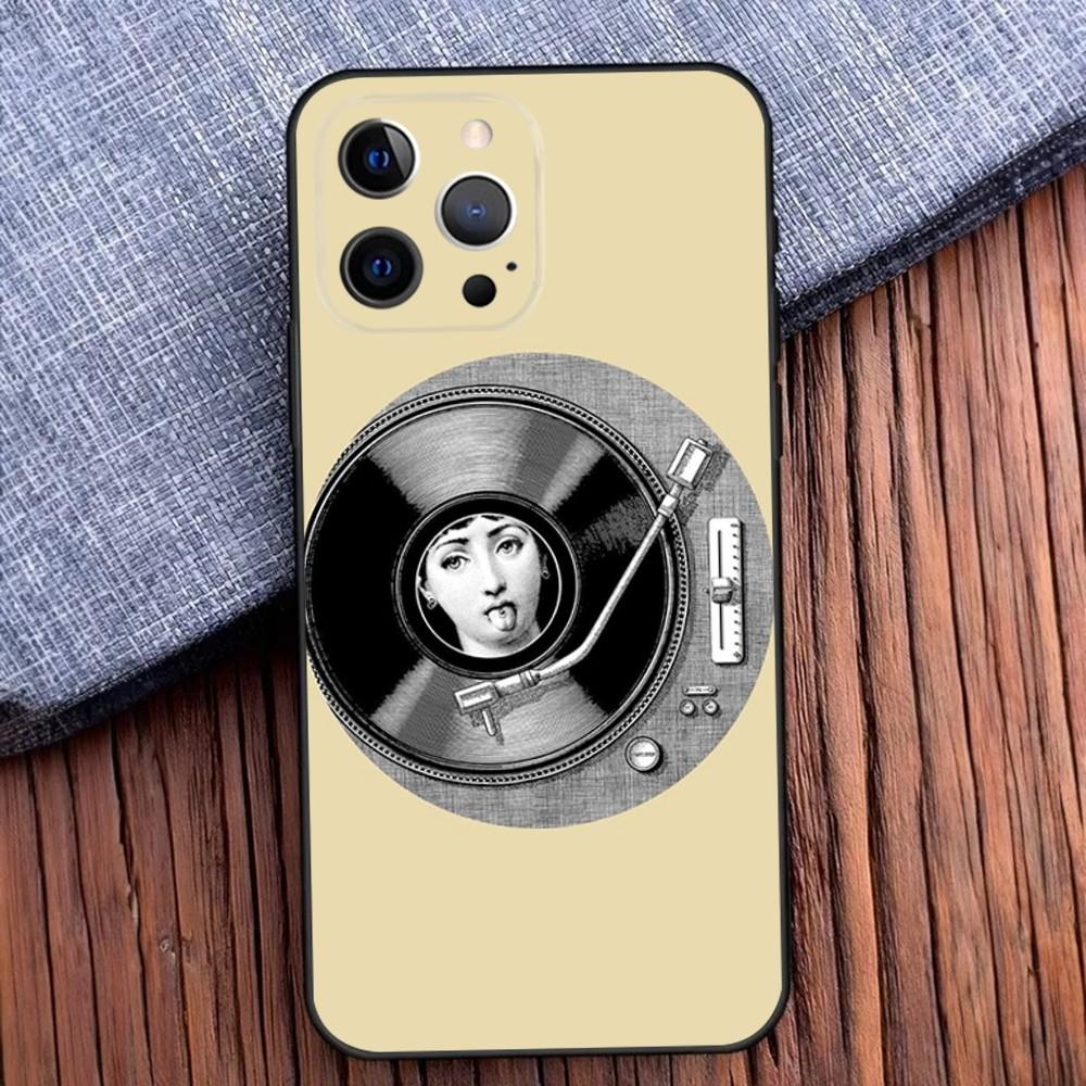 

Face Art P-Piero F-Fornasetti Чехол для телефона для iPhone 16,15,14,13,12,11,Pro,X,XS,Max,XR,Plus,Mini Мягкий Черный Чехол iPhone12PROMAX