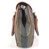 FENDI vintage Logo Pecan Tote Bag Flap Hand Bag PVC/Leather khaki/Brown