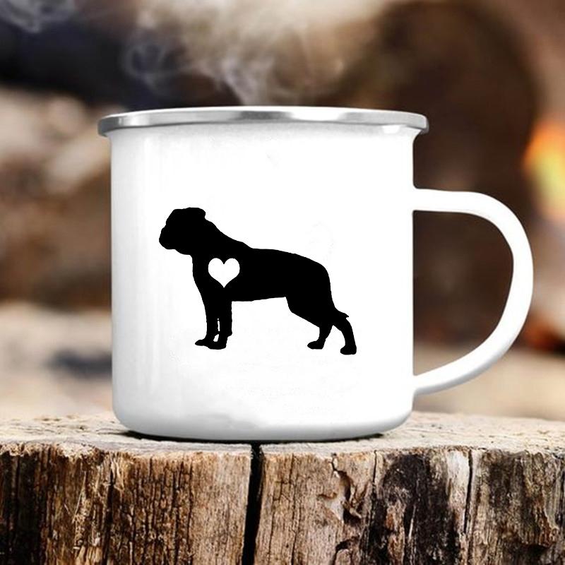 Cute Dog Printed Mugs Creative Coffee Tea Water Cup Original Breakfast Cups to Sublimate Camping Mug Beer Cupshe Drinkware Funny