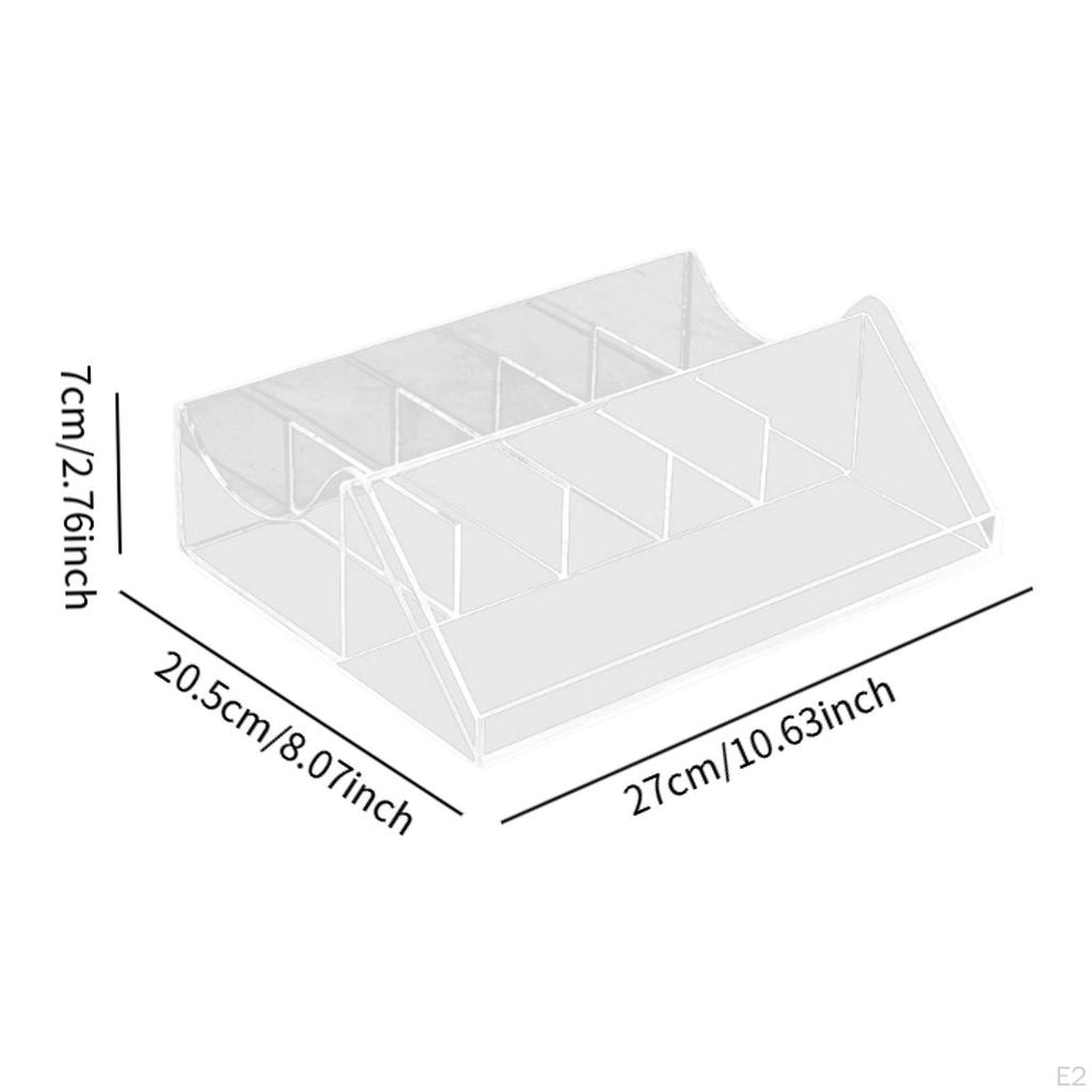 Organizador de cinto Rack suave para gaveta Suporte transparente Loja Guarda-roupa