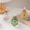 Factory Direct Creative Blown Glass Oil Lamp Ornament Geometric Shape Customizable Logo Modern Home Desktop Smokeless Polished