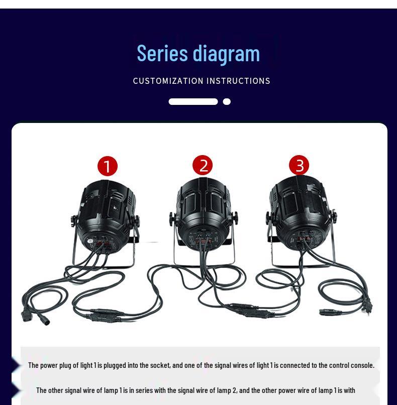 Warm White COB Floodlight for Wedding & Performance Stage Lighting