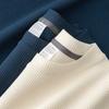 2026 Amazon New Summer Waffle Crew Neck Short Sleeve Men's Top Versatile Loose Thin T-Shirt In Stock