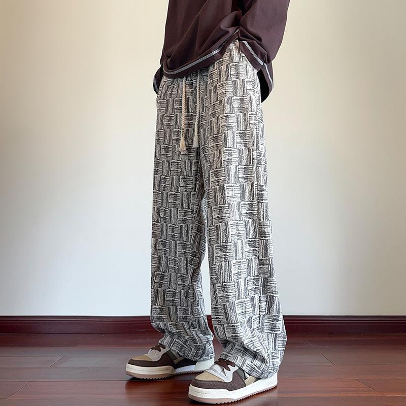 Corduroy Dirty Pants Men's Autumn and Winter Style Retro High-end Loose Straight Casual Trousers