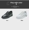 White Crocodile Pattern Leather Sneakers for Men - 2021 Autumn Casual, Versatile, and Non-Slip Soft Sole Shoes.