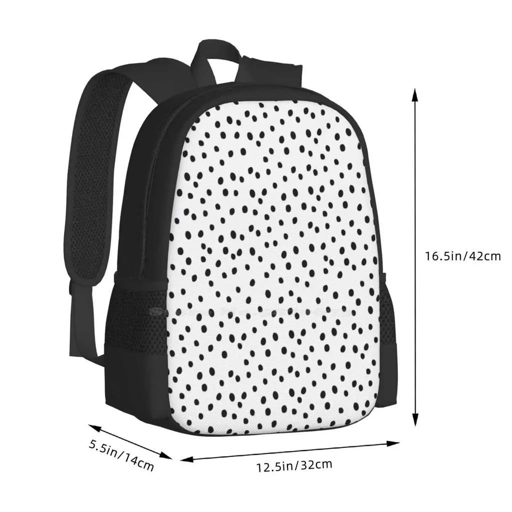 Dalmatian Spots School Bags Travel Laptop Backpack