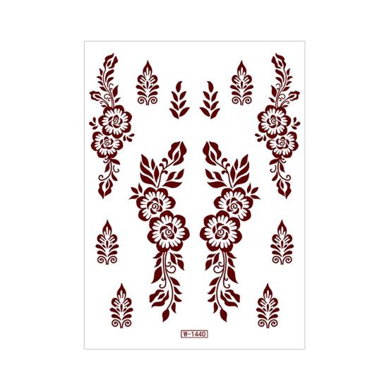 Skin-friendly Convenience Tattoo Stickers Water Transfer Paper Red / Clear / Brown 148 Mm/5.83