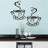 Coffee Cups Cafe Tea Wall Stickers Art Vinyl Decal Kitchen Restaurant Pub Decor