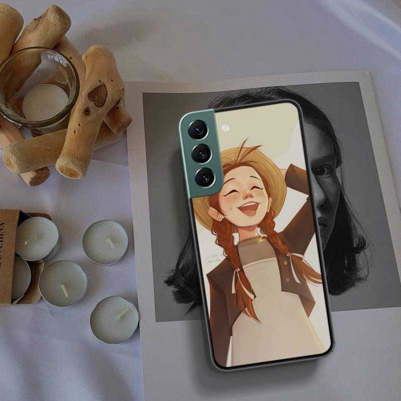 A-Anne of Green Gables Anne Shirley Phone Case For Samsung S25 Edge S24 FE Galaxy S22 Ultra S21 Plus S20 S23 S10 Plus Cover Sili